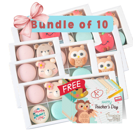 Happy Teacher's Day | Bundle of 10 x Assorted 4in1 Macaron Gift Box  | $138 Only