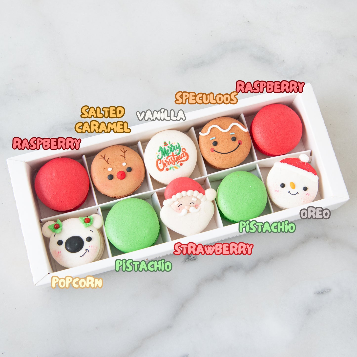 Ho ho ho! Merry Christmas | 10in1 Jolly Holiday Macarons | $39.90 Nett