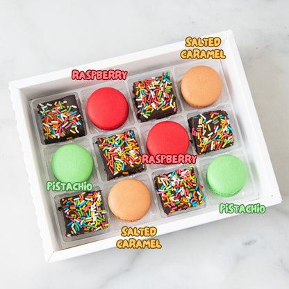 Ho Ho Ho! Merry Christmas | Christmas 12in1 Brownie and macaron set | $28.80 Nett