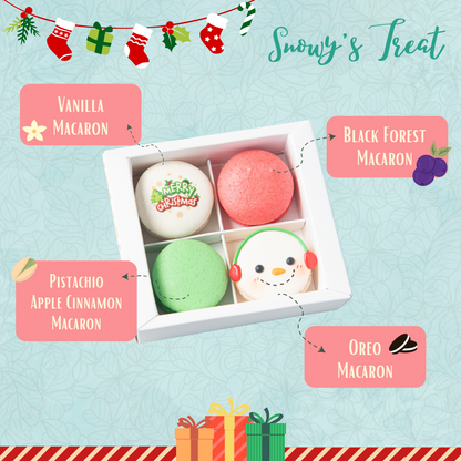 Ho ho ho! | Merry Christmas | 4pcs Snowy's Treat in gift box | $12.80 Nett only