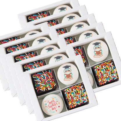 Happy Teacher's Day | Bundle x 10 set Educator's Special Macaron Brownie Set  | Price $98