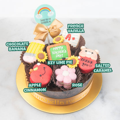 Happy Teacher's Day | A+ Appreciation Macaron Brownie Surprise | $55.80 Nett