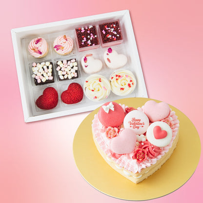 Happy Valentine's Day! | Bundle Gift : Eternal Love Tart +A Date with Sweets Dessert Box | $85.80 Nett
