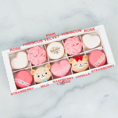 Happy Valentine's Day! | Bundle Gift : A Date with Sweets Dessert Box + Cupid's Romance 10in1 Macaron | $75.80 Nett