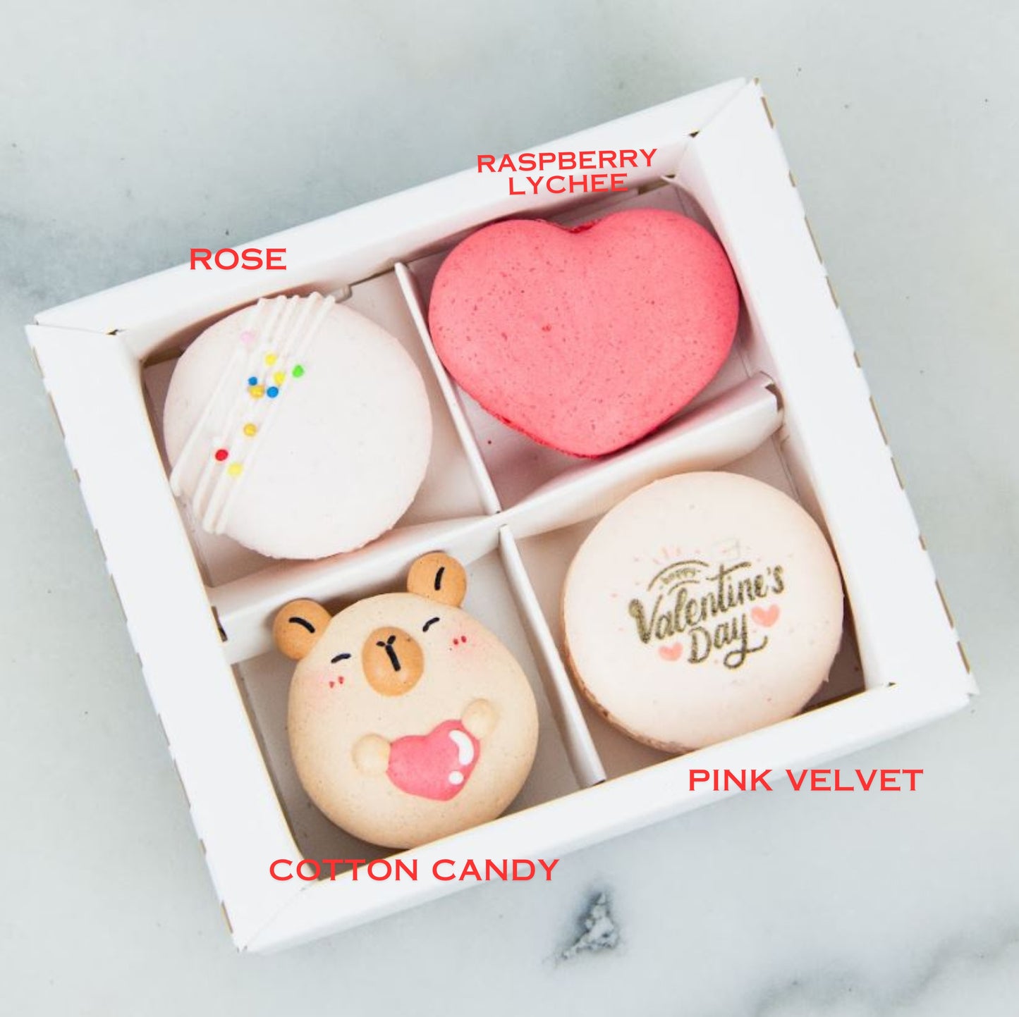 Happy Valentine's Day! | Bundle Gift : Capy-Love 6pcs Cupcakes In Gift Box +Capy's Valentine 4in1 Macaron | $45.80 Nett