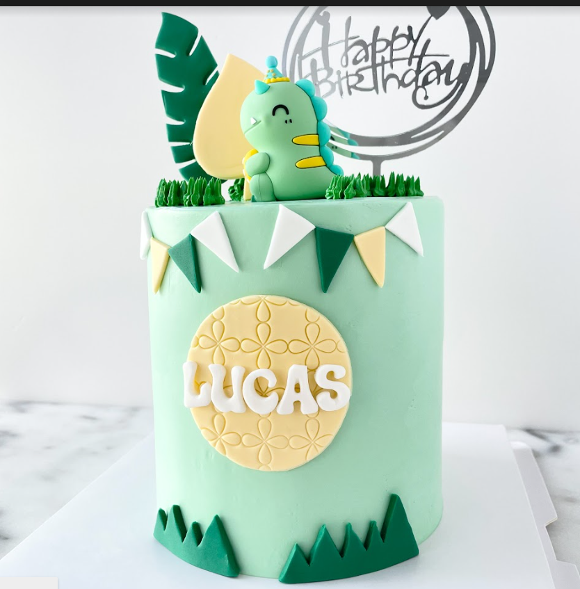 Customized Cake Cute Dinosaur Cake Annabella Patisserie Macarons