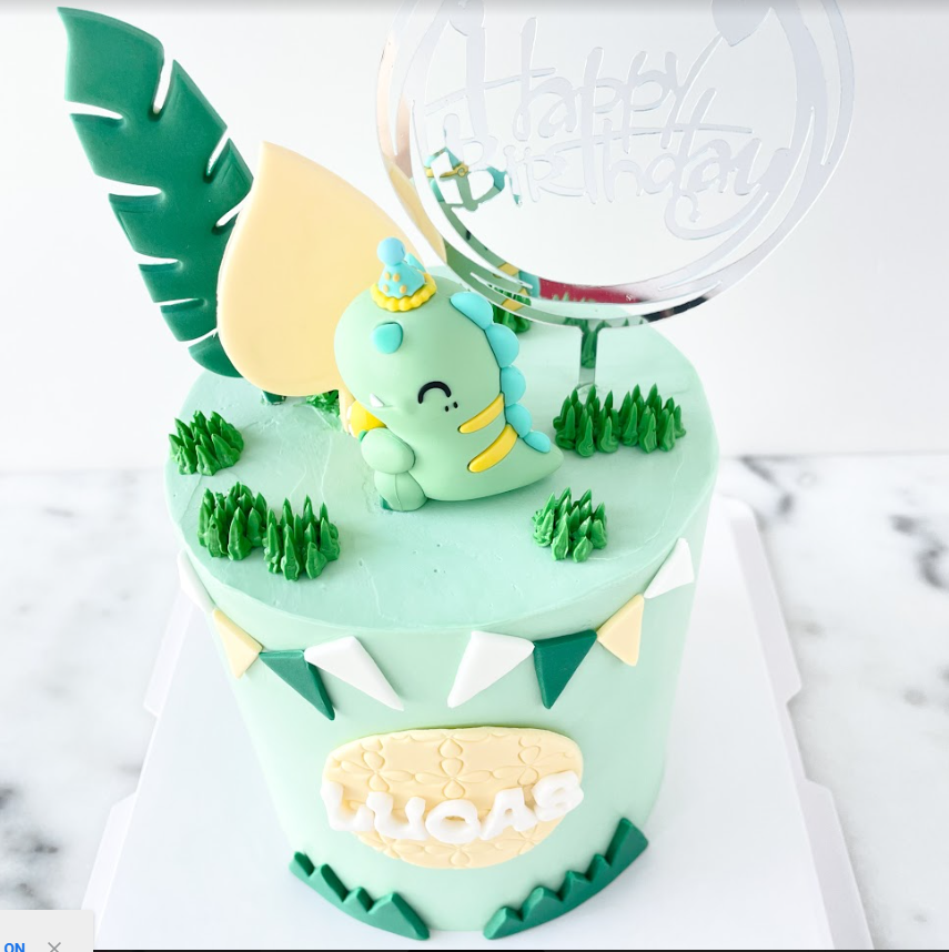 Customized Cake- Cute Dinosaur Cake