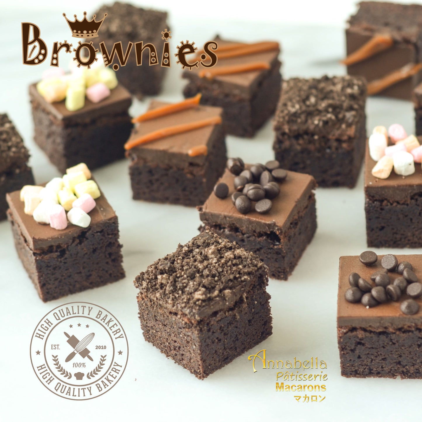Brownies 20 pcs (5 Flavours x 4pcs) | Limited Qty 1st100 | $23.80 Only