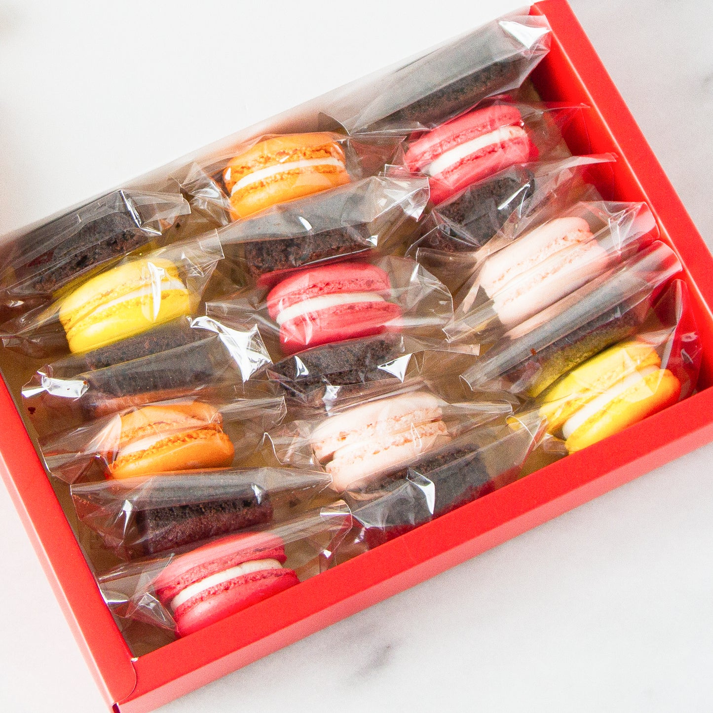 Year Of The Dragon! | 18 pcs macarons and brownies gift set |$31.80 nett only