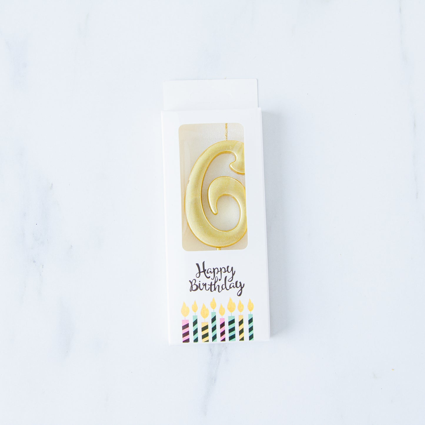 Gold Number Candle | $3.20/pc