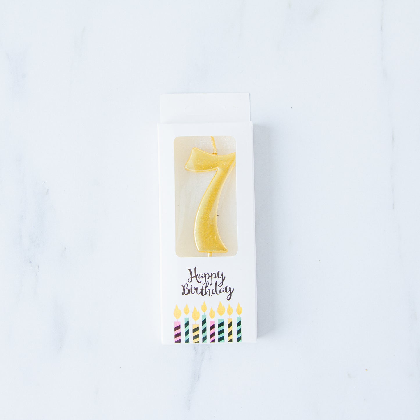 Gold Number Candle | $3.20/pc