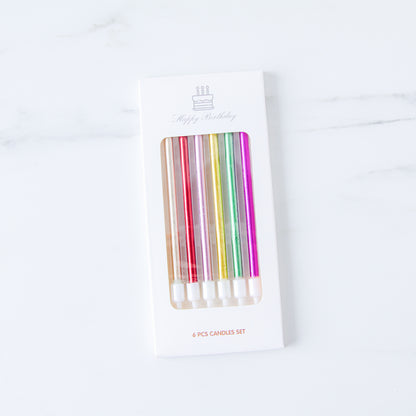 Colourful Candle  6pcs Pack  | $3.80 Only