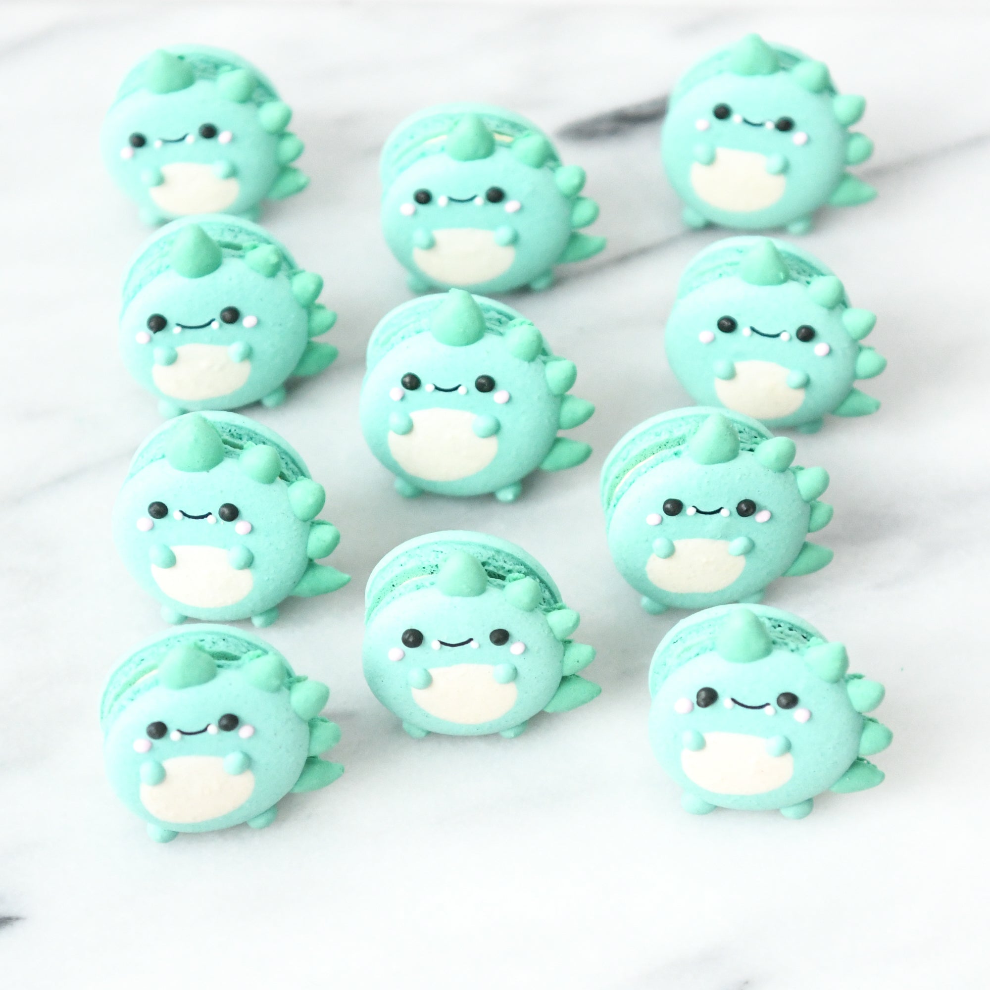 Dinosaur Macaron Tower | 43pcs Macarons Total in a Tower