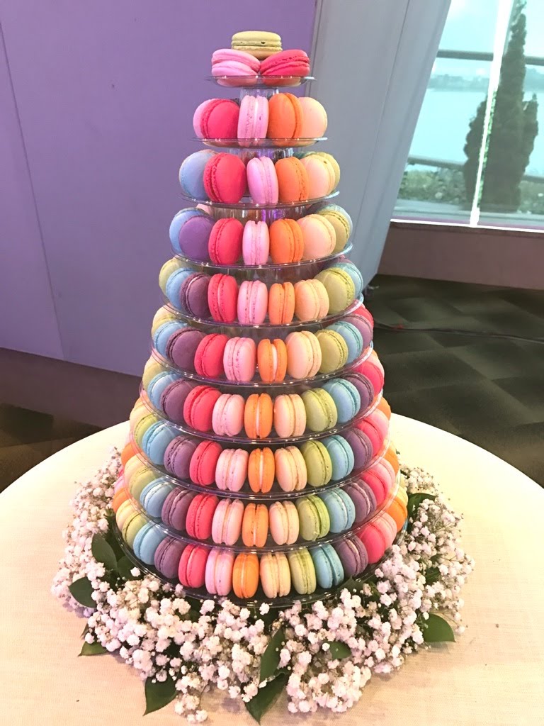 10-Tier Grand Macaron Tower (200pcs Classic Macaron) | Includes Free Tower | Grand Luxury Display of Macarons