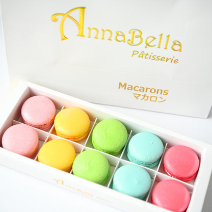 10pcs Classic Macarons (Premium1) in Gift Box and Paper Bag | Perfect Gift Choice